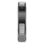 Врезной биометрический push and pull замок Samsung SHS-P718XBK Black (SHS-P910)